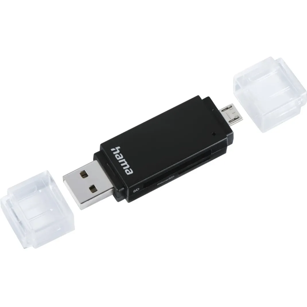 USB-2.0-OTG-Kartenleser "Basic", SD/microSD, Schwarz