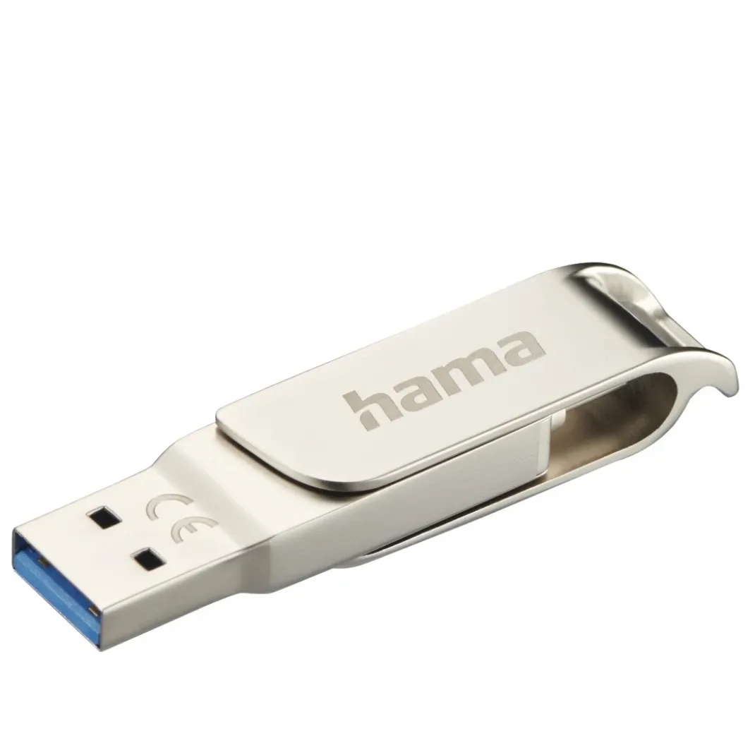 USB-Stick "C-Rotate Pro", USB-C USB 3.2 Gen1, 64GB, 70 MB/s, Silber