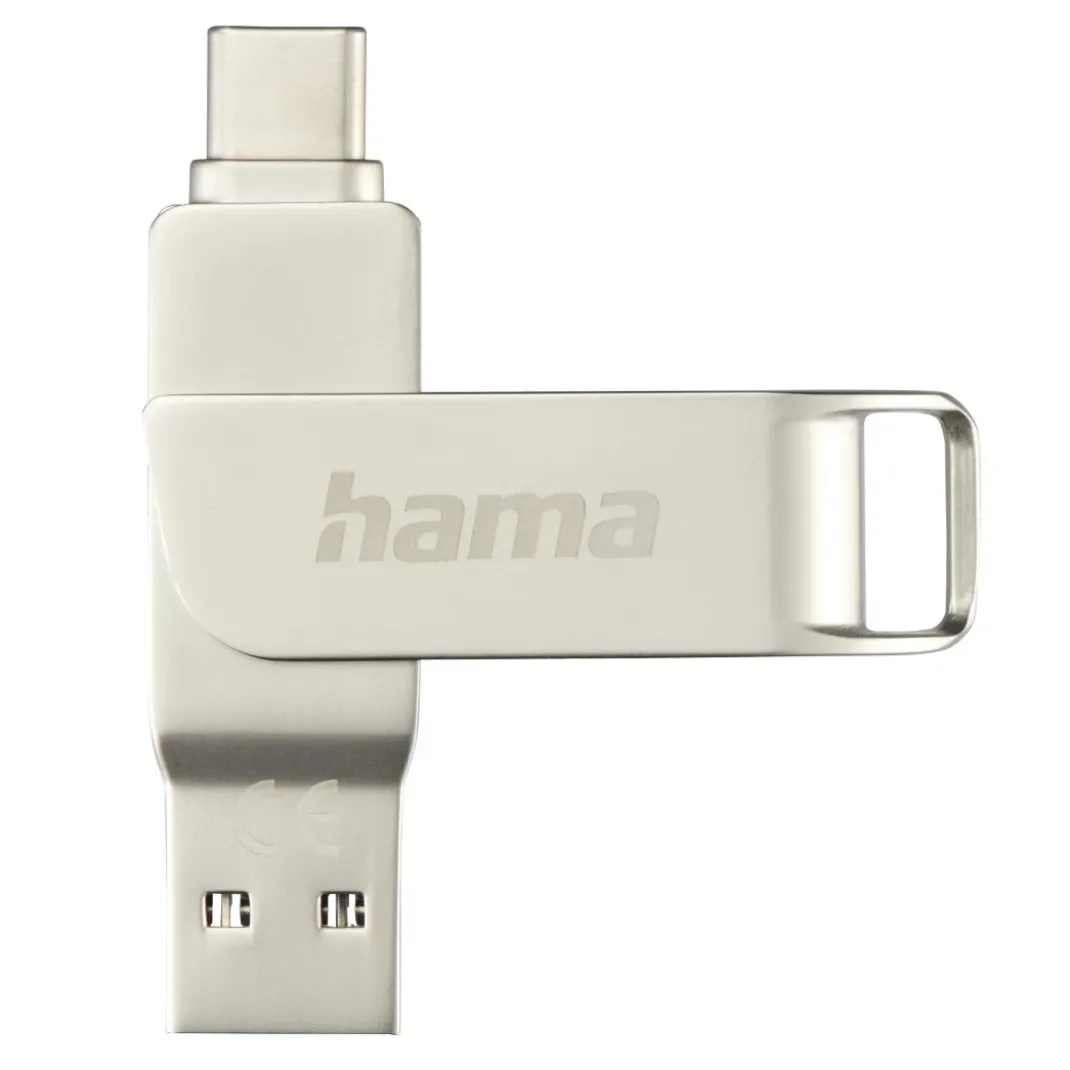 USB-Stick "C-Rotate Pro", USB-C USB 3.2 Gen1, 256GB, 100MB/s, Silber