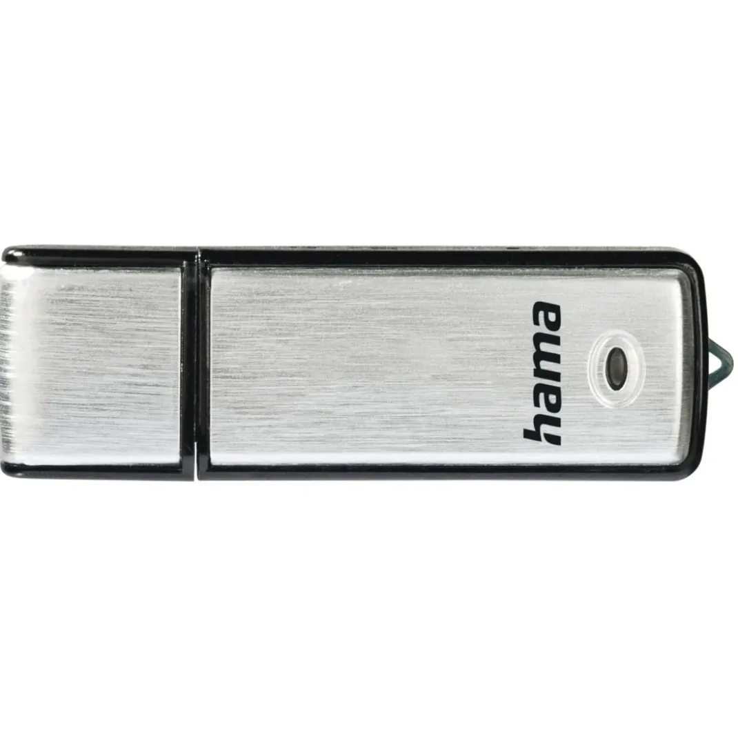USB-Stick "Fancy", USB 2.0, 128 GB, 15MB/s, Schwarz/Silber