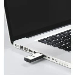 USB-Stick "Fancy", USB 2.0, 128 GB, 15MB/s, Schwarz/Silber