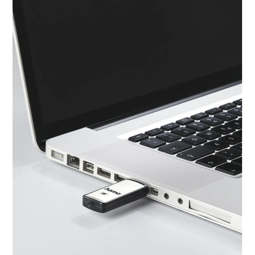 USB-Stick "Fancy", USB 2.0, 64 GB, 15MB/s, Schwarz/Silber