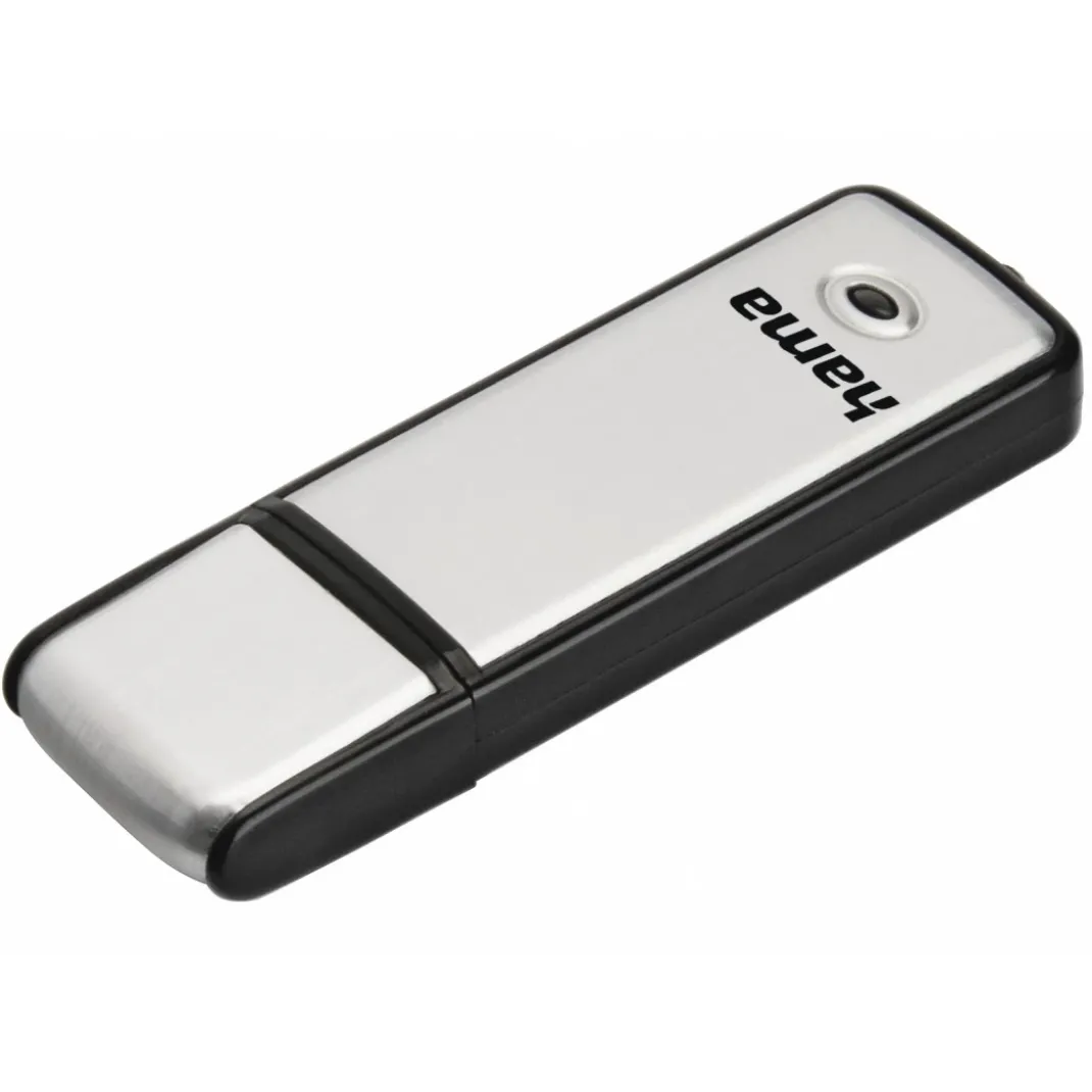 USB-Stick "Fancy", USB 2.0, 32 GB, 10MB/s, Schwarz/Silber