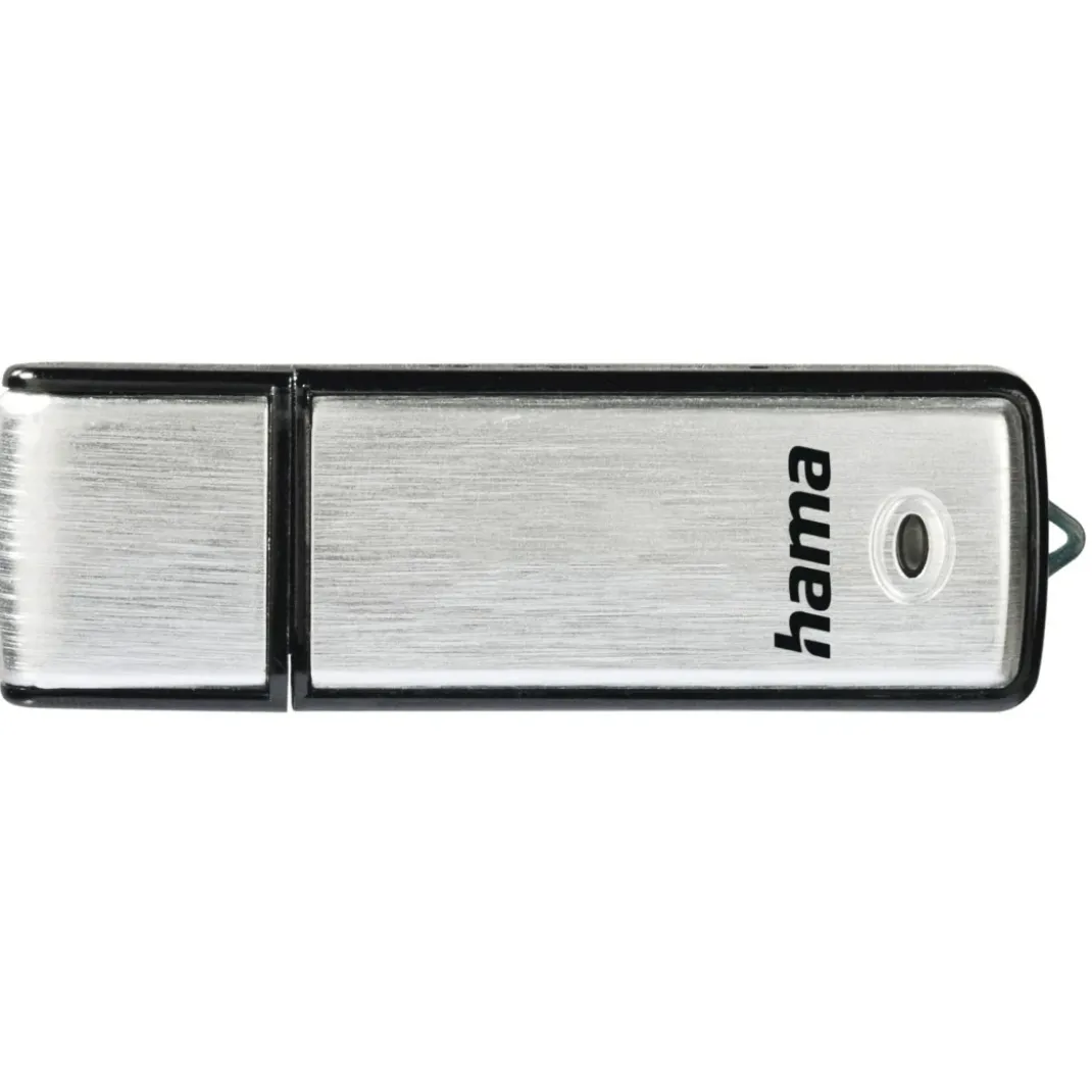 USB-Stick "Fancy", USB 2.0, 32 GB, 10MB/s, Schwarz/Silber