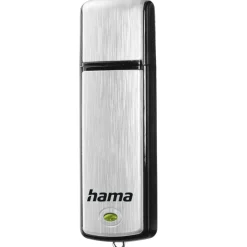 USB-Stick "Fancy", USB 2.0, 32 GB, 10MB/s, Schwarz/Silber