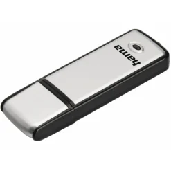 USB-Stick "Fancy", USB 2.0, 16 GB, 10MB/s, Schwarz/Silber
