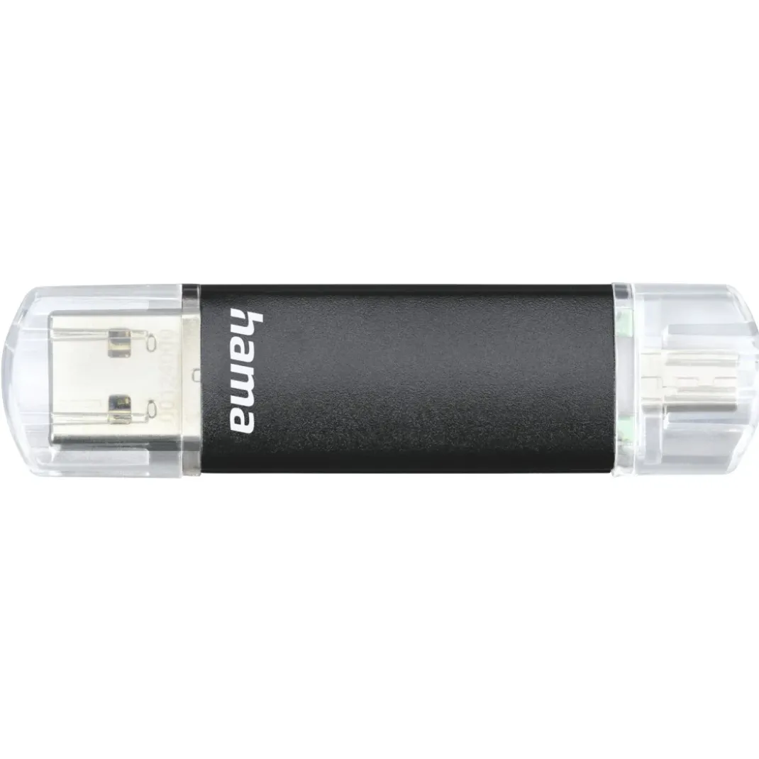 USB-Stick "Laeta Twin", USB 3.2 Gen 1, 32 GB, 40MB/s, Schwarz
