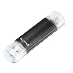 USB-Stick "Laeta Twin", USB 3.2 Gen 1, 32 GB, 40MB/s, Schwarz