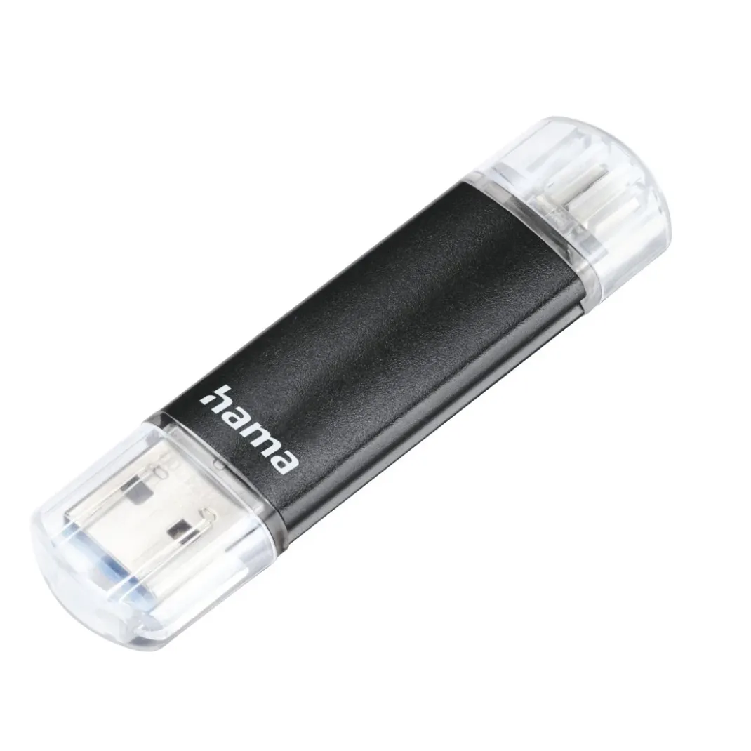 USB-Stick "Laeta Twin", USB 3.2 Gen 1, 32 GB, 40MB/s, Schwarz