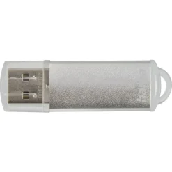 USB-Stick "Laeta", USB 2.0, 128 GB, 15MB/s, Silber