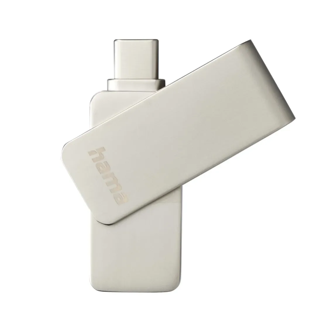 USB-Stick "Uni-C Rotate Pro",USB-C USB 3.2 Gen1, 128GB, 100MB/s, Silber