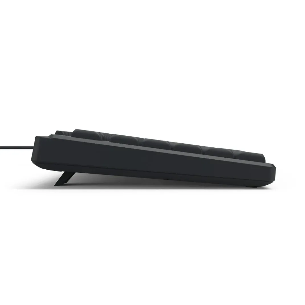 USB-Tastatur "CK-200", kabelgebunden, 8 Media-Tasten, Schwarz, QWERTZ DE