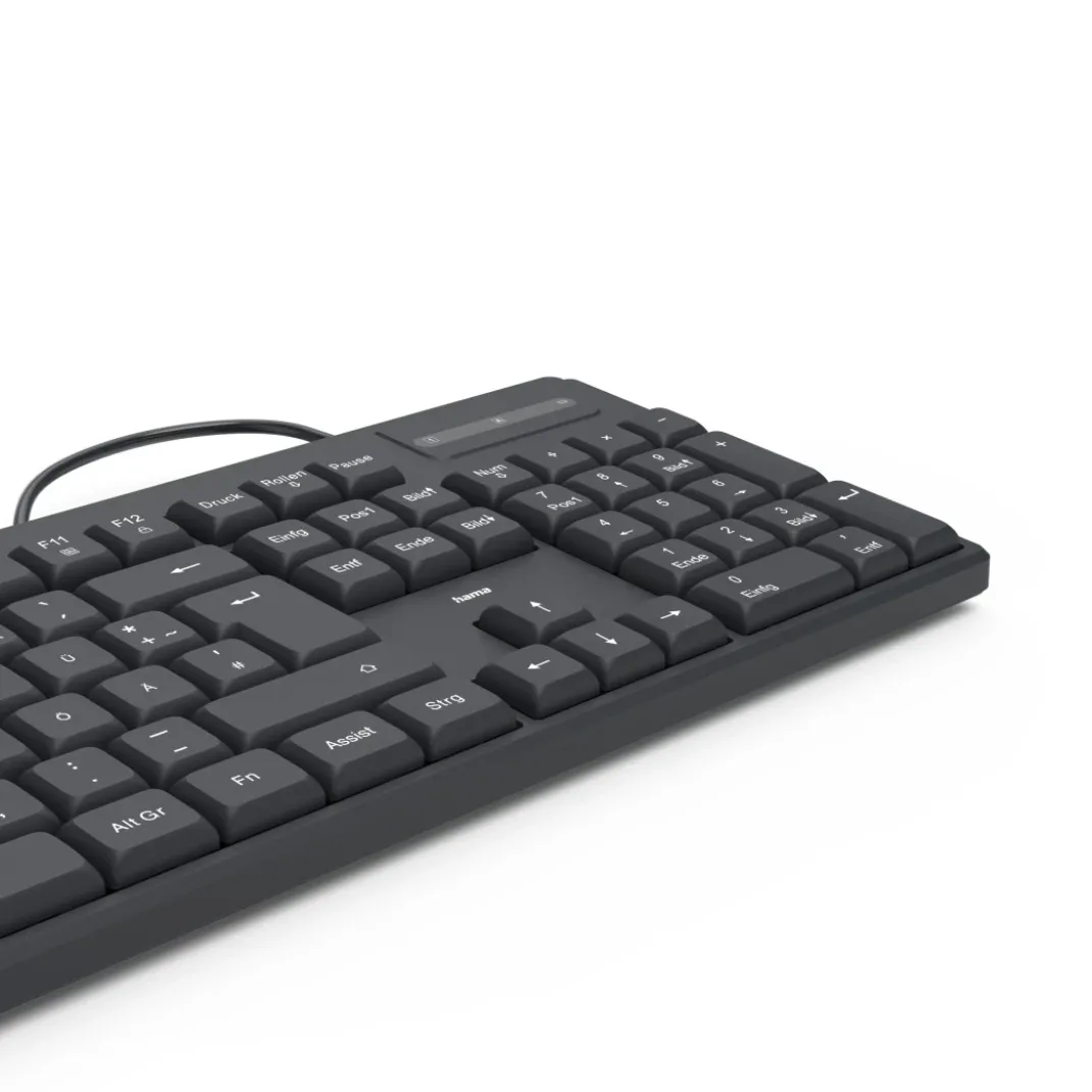 USB-Tastatur "CK-110", kabelgebunden, Schwarz, QWERTZ DE