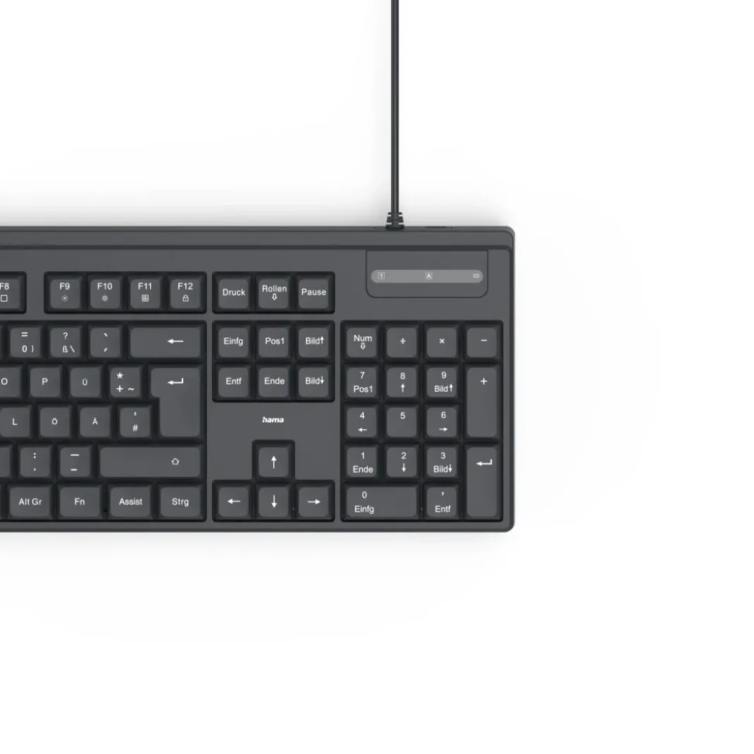 USB-Tastatur "CK-110", kabelgebunden, Schwarz, QWERTZ DE