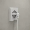 Verlängerungskabel mit gewinkeltem Eurostecker, für innen, 3 m, Weiß
