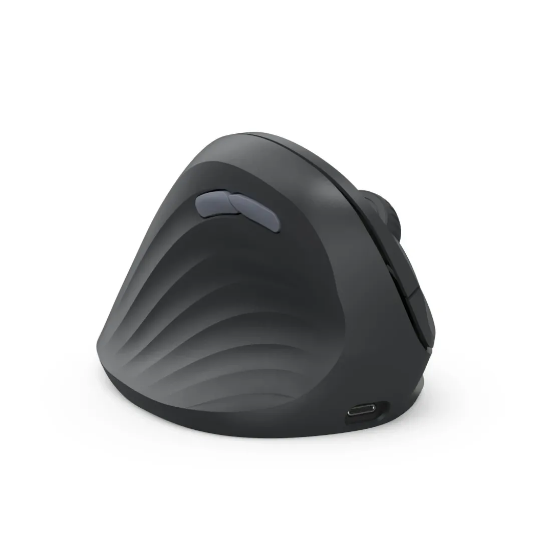 Vertikale, ergonomische Linkshänder-Maus "EWM-600L", Multi Device, Schwarz