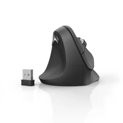 Vertikale, ergonomische Linkshänder-Funkmaus