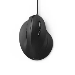 Vertikale, ergonomische Maus "EMC-500", kabelgebunden, 6 Tasten, Schwarz