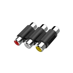 Video-Adapter, 3 Cinch-Kupplungen - 3 Cinch-Kupplungen