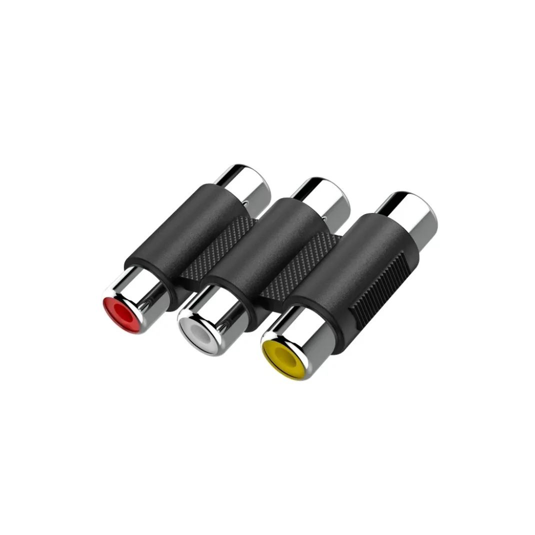 Video-Adapter, 3 Cinch-Kupplungen - 3 Cinch-Kupplungen