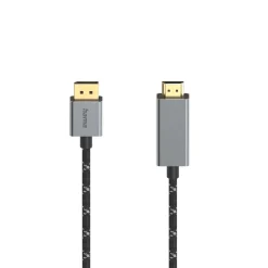 Video-Kabel, DisplayPort-St. - HDMI™-St., Ultra-HD 4K@60Hz, Alu, 1,50 m