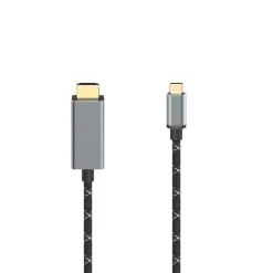 Video-Kabel, USB-C-Stecker - HDMI™-Stecker, Ultra-HD 8K@60Hz, Alu, 1,50 m