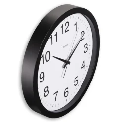 Wanduhr "Aruba", Ø 40 cm, ohne Ticken, Schwarz