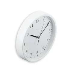 Wanduhr "Elba", Ø 25 cm, ohne Ticken, Weiß