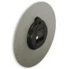 Wanduhr "Kreta", Quarzuhr, analog, MDF, eingravierte Ziffern, Ø 30 cm, Grau
