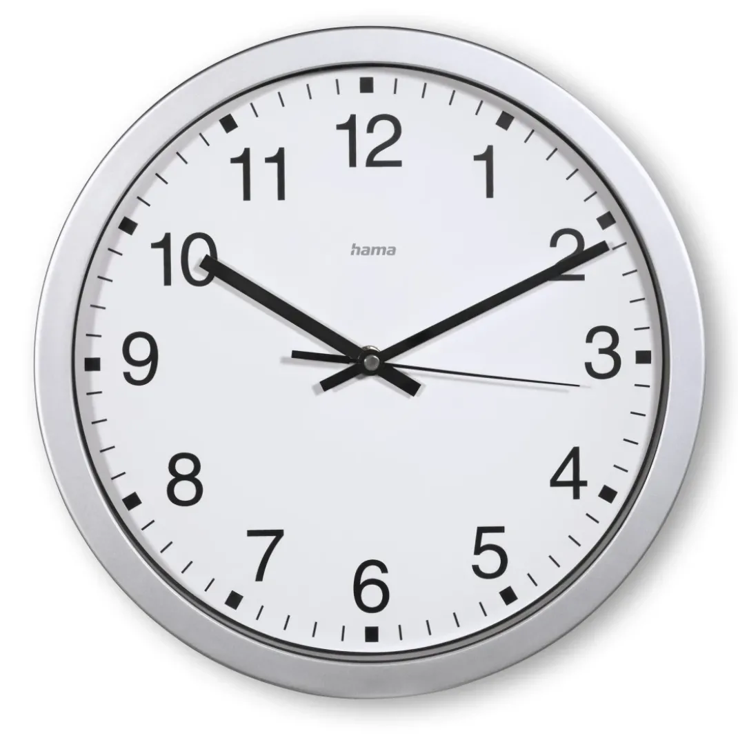 Wanduhr "Mallorca", Ø 30 cm, Silber