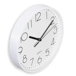 Wanduhr "Salina", Ø 22 cm, ohne Ticken, Weiß