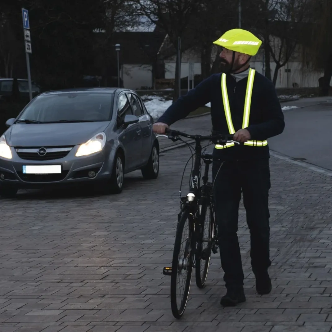 Warngurt für Fahrrad, Joggen, reflektierend, verstellbar, Universalgröße