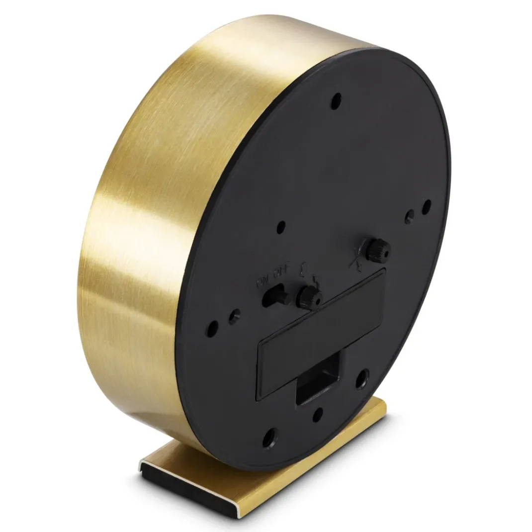 Wecker "Skye", ohne Ticken, Gold