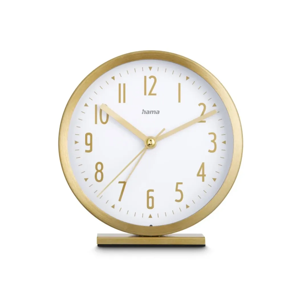 Wecker "Skye", ohne Ticken, Gold