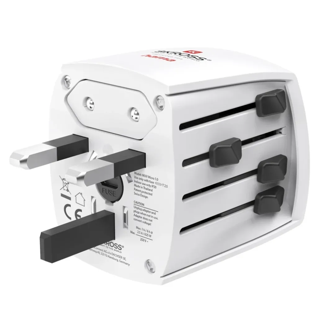 Weltreiseadapter "MUV Micro", 2-polig