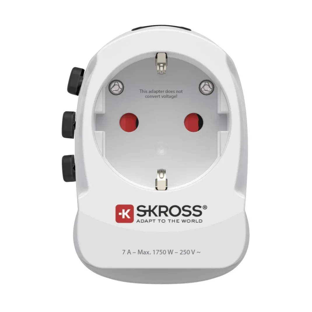 Weltreiseadapter "Pro Light AC 30PD", 3-polig, 1x USB-C, 1x USB-A, 30 W