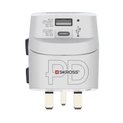 Weltreiseadapter "Pro Light AC 30PD", 3-polig, 1x USB-C, 1x USB-A, 30 W