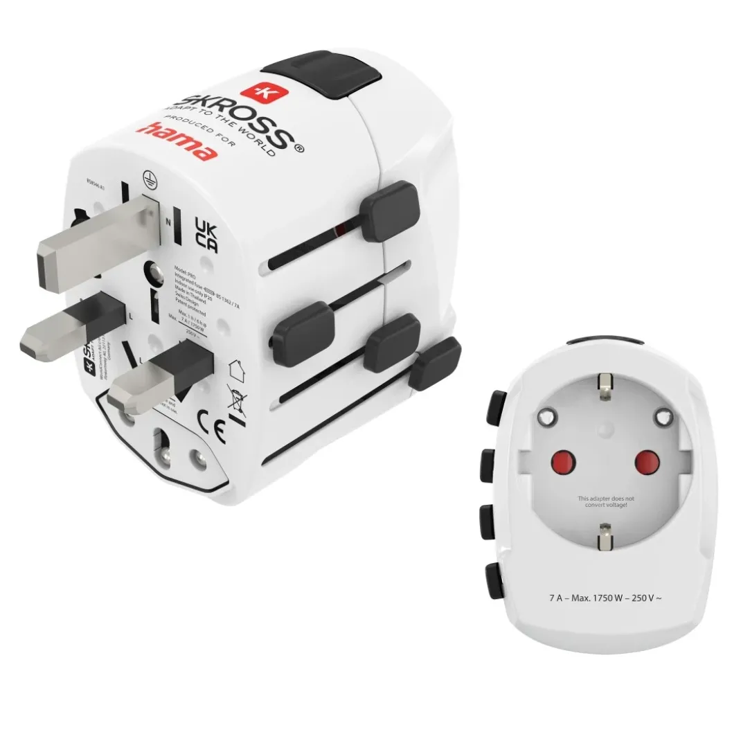 Weltreiseadapter "World Travel Pro", 3-polig