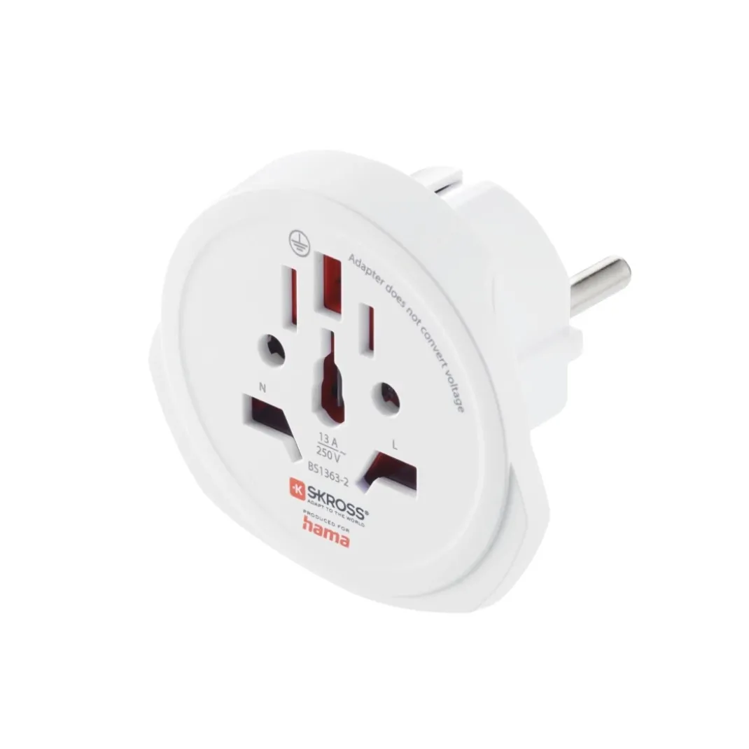 Weltreisestecker "World Travel Pro Light USB World", 3-polig, 2x USB