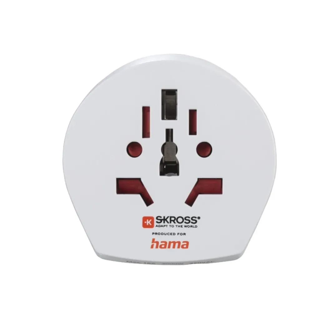 Weltreisestecker "World Travel Pro Light USB World", 3-polig, 2x USB