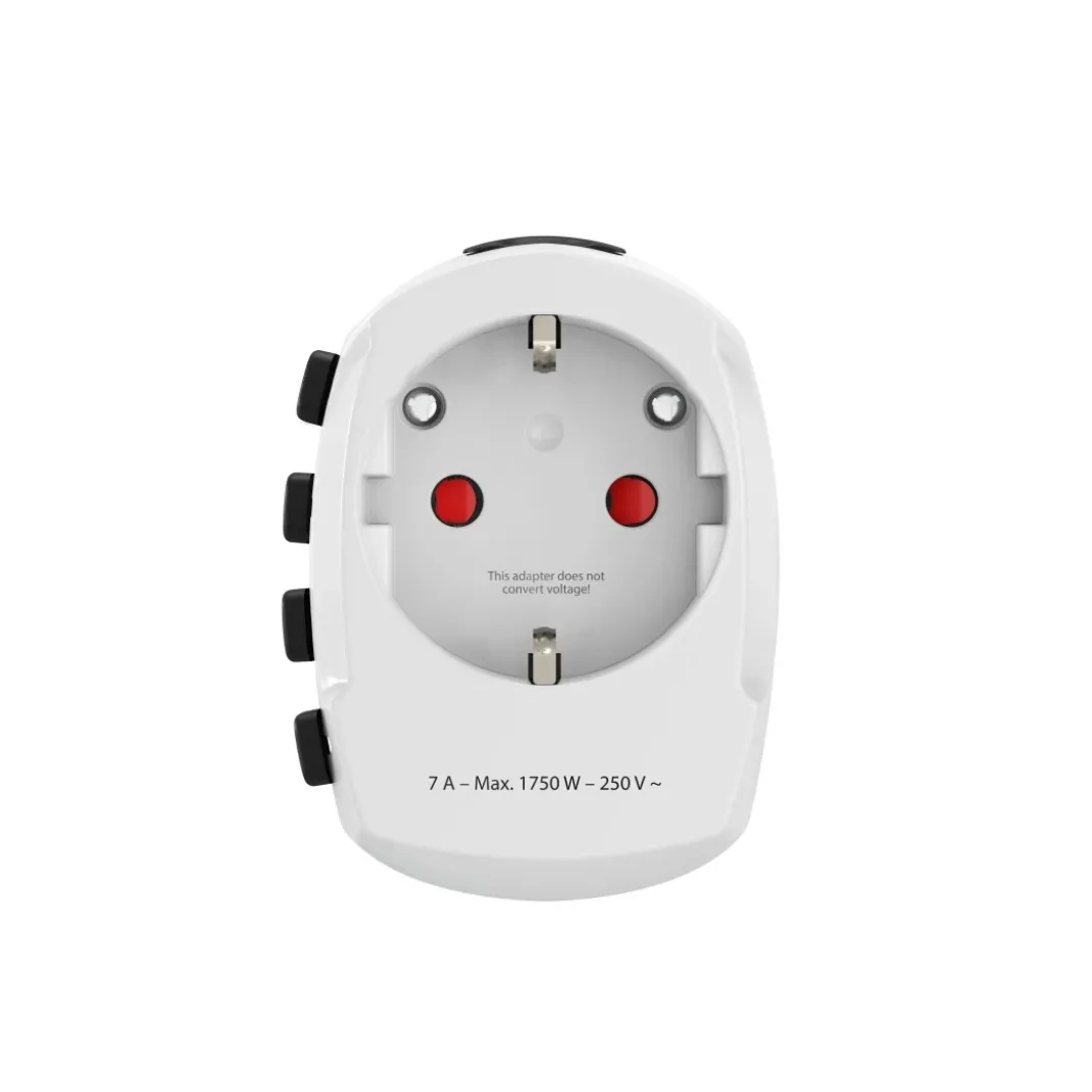 Weltreisestecker "World Travel Pro", 3-polig