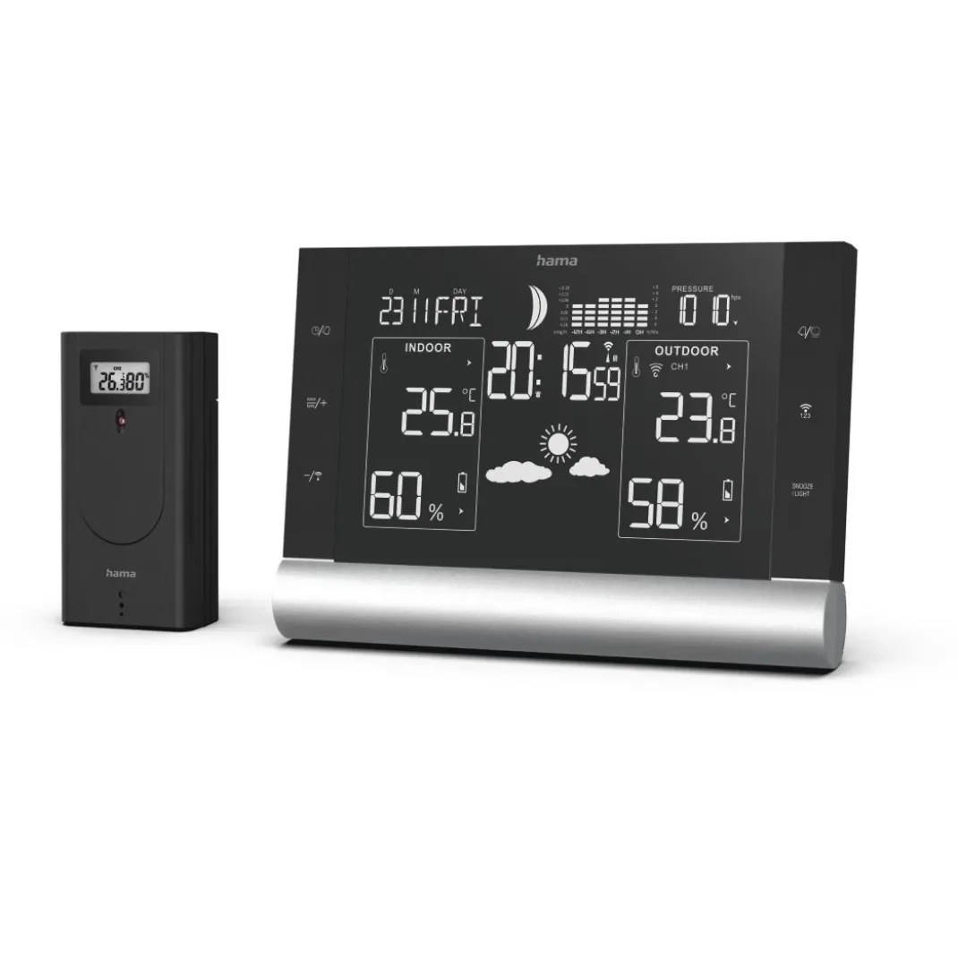 Wetterstation "Black Line Plus", Schwarz
