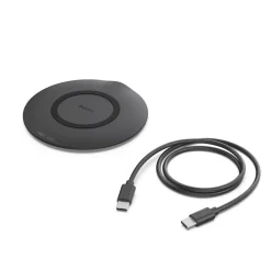 Wireless Charger, kabelloses Smartphone-Ladepad, 15 W, Schwarz