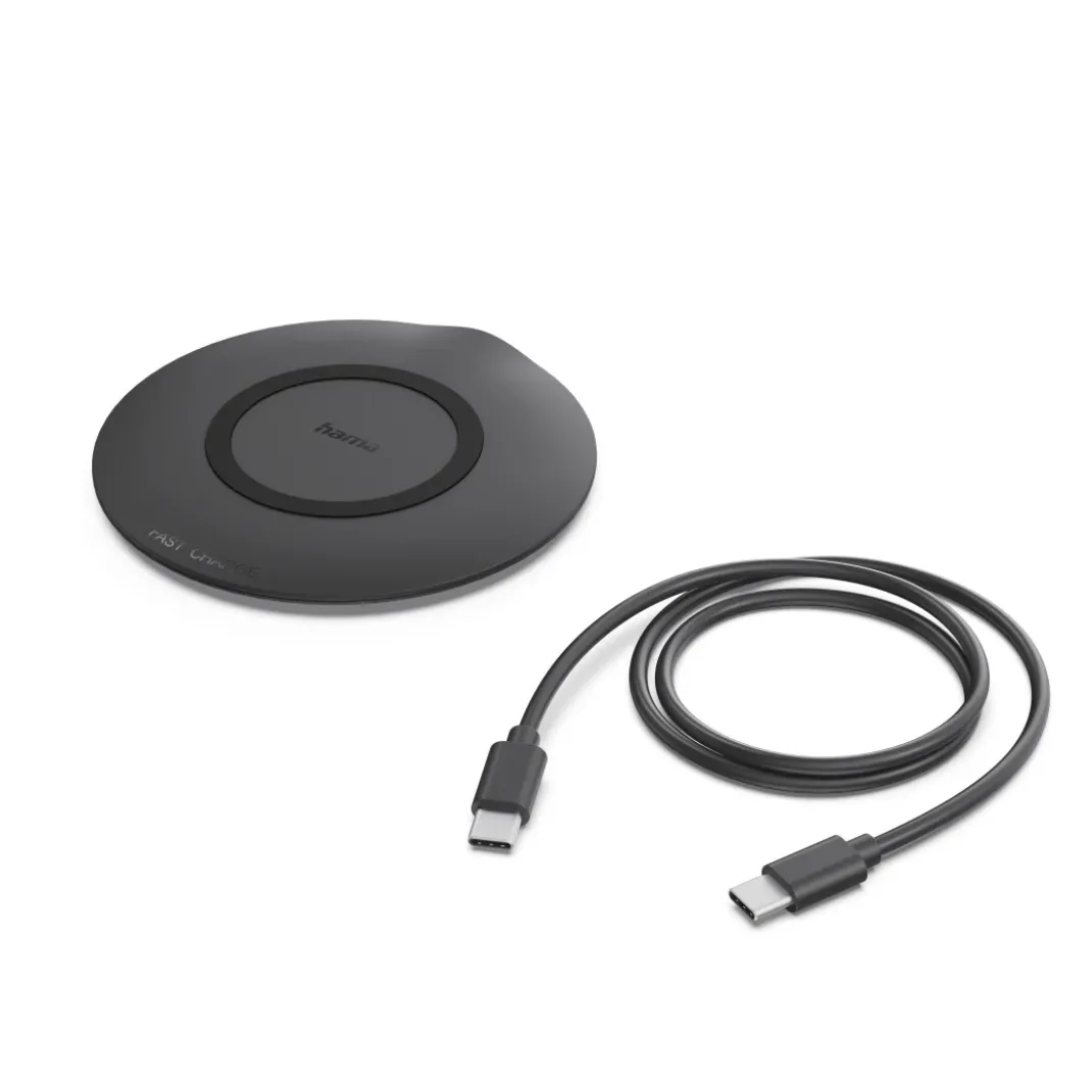 Wireless Charger, kabelloses Smartphone-Ladepad, 15 W, Schwarz