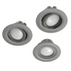 WLAN LED-Einbauspot, 5W, per Sprache/App steuern, verstellbar, 3er, S-Nick.