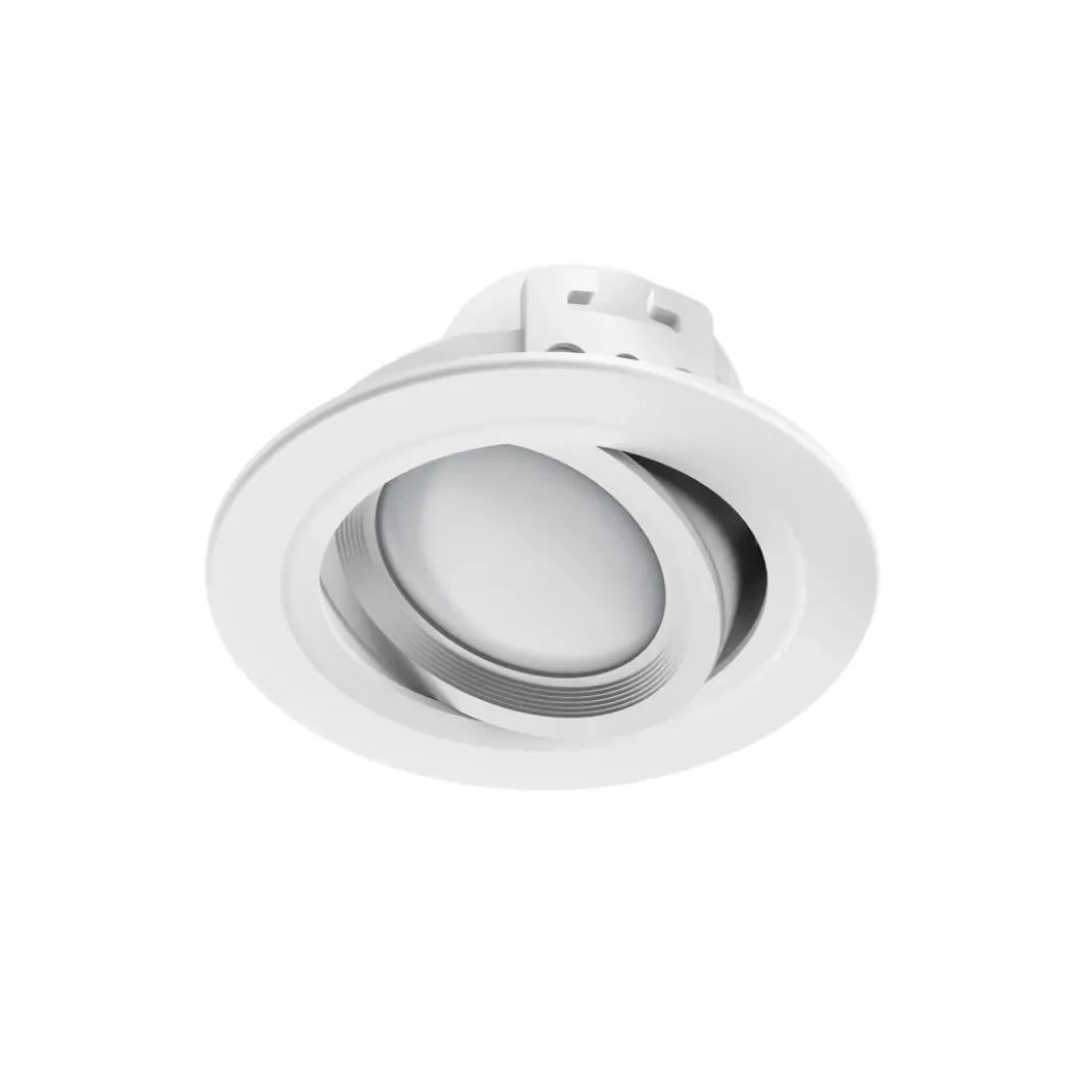 WLAN LED-Einbauspot, 5W, per Sprache/App steuern, verstellbar, Weiß
